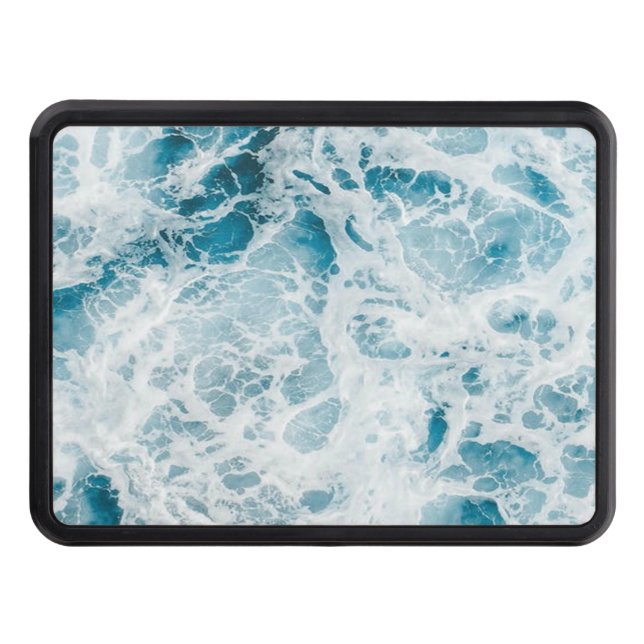 Cubierta Para Remolque Ola del Océano Pacífico Azul (Anverso)