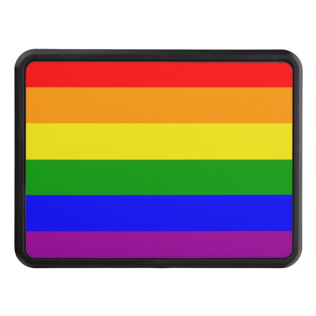 Cubierta Para Remolque Orgullo Gay de Bandera Arcoiris Clásica (Anverso)