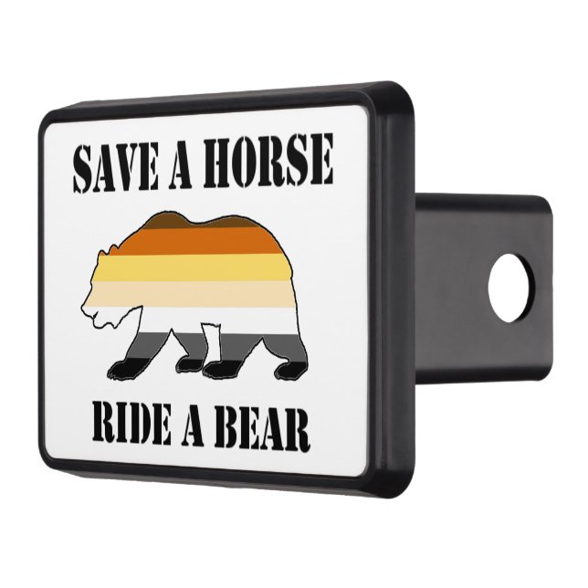 Cubierta Para Remolque Oso gay salva un oso a caballo (Izquierda)