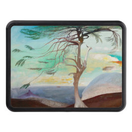 Cubierta Para Remolque Paintaje paisajístico del árbol del cedro solitari