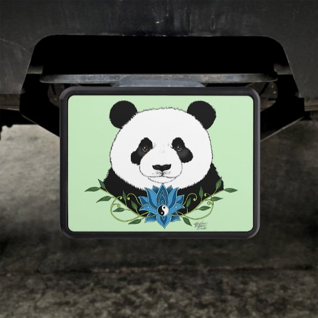 Cubierta Para Remolque Panda Bear Lotus Flower Blue (Subido por el creador)