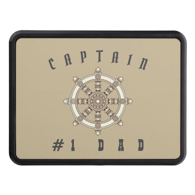 Cubierta Para Remolque Papá moderno padre padre padre divertido capitán B (Anverso)