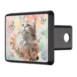 Cubierta Para Remolque Pasteles rosados de gato y mariposas