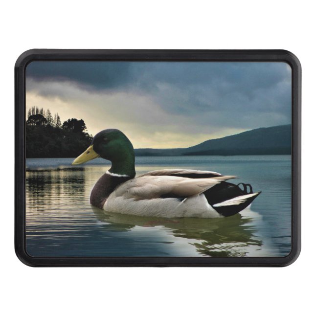 Cubierta Para Remolque Pato Mallard En El Lago (Anverso)