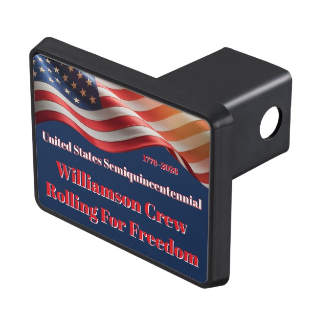 Cubierta Para Remolque Patriotic 1776–2026 Personalized Rolling Pride USA (Parte superior derecha)
