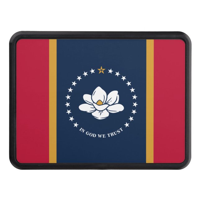 Cubierta Para Remolque Patriotic hitch cover with Flag of Mississippi (Anverso)