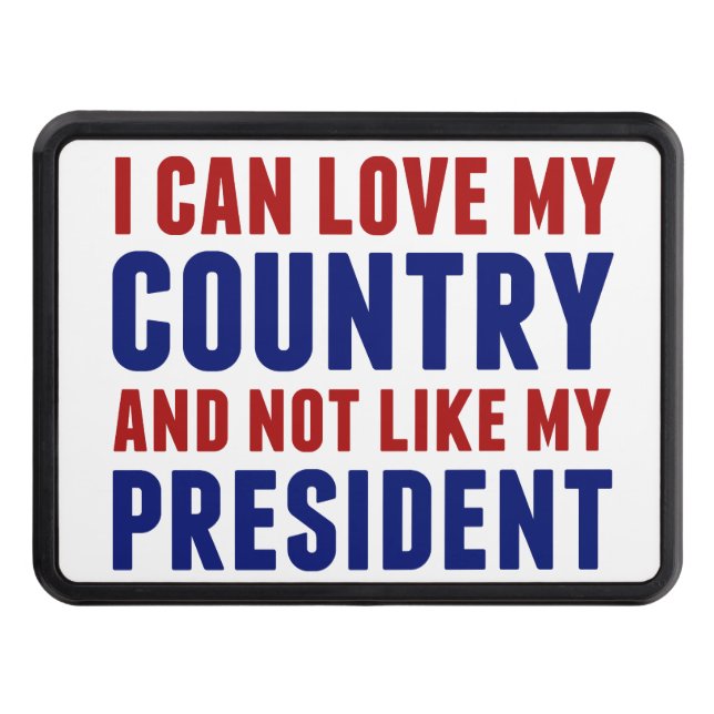 Cubierta Para Remolque Patriótico anti Trump no mi presidente (Anverso)