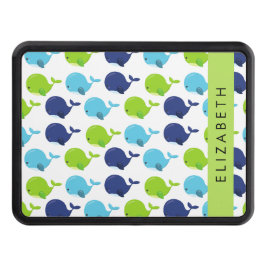 Cubierta Para Remolque Patrón de Ballenas, Ballenas Cutas, Tu Nombre