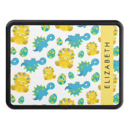 Cubierta Para Remolque Patrón De Dinosaurios, Dinosaurios Cutos, Tu Nombr