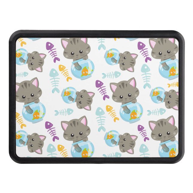 Cubierta Para Remolque Patrón de gatos, gatos, gatitos, peces (Anverso)
