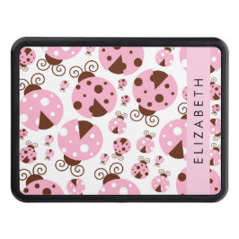 Cubierta Para Remolque Patrón De Ladybugs, Ladybugs Rosados, Su Nombre