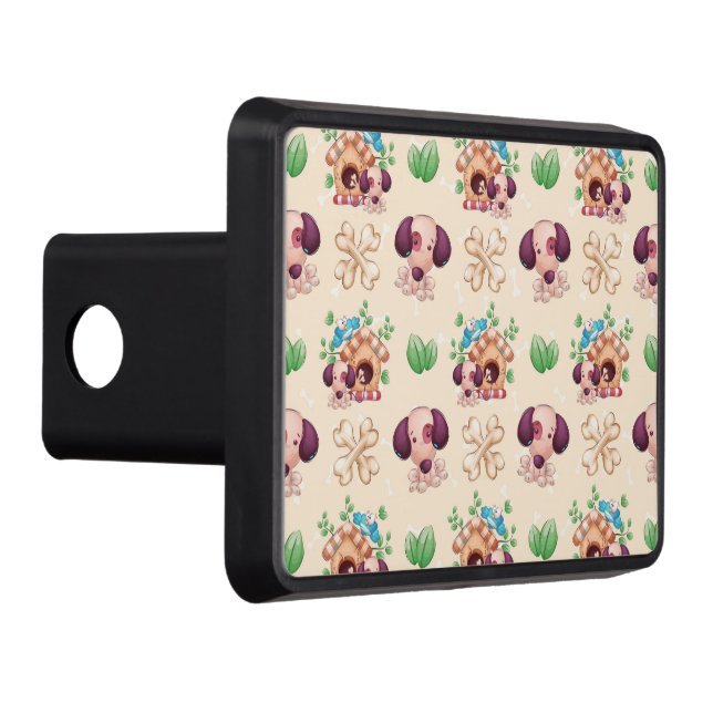 Cubierta Para Remolque Patrón de perro adorable (Derecha)