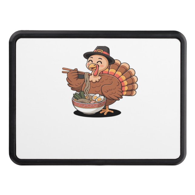Cubierta Para Remolque pavo de agradecimiento come ramen camiseta sobredi (Anverso)