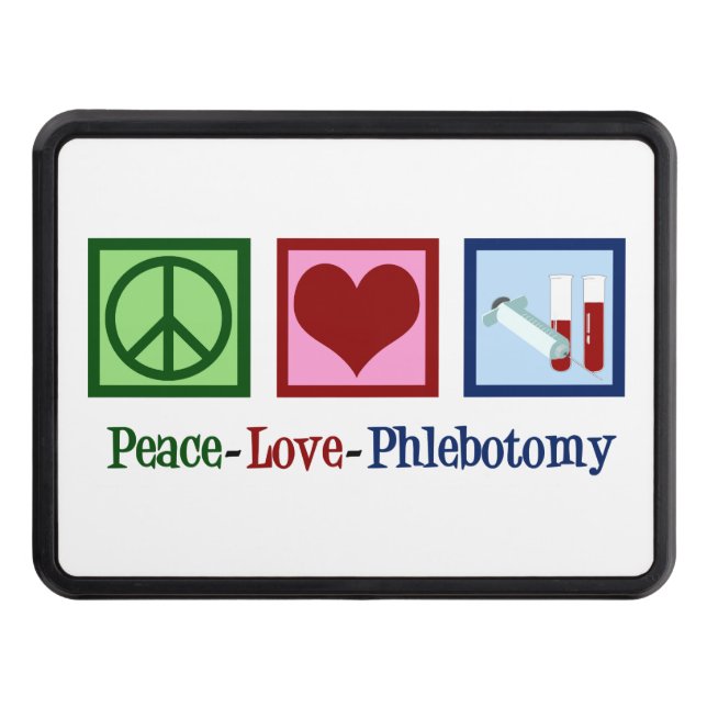Cubierta Para Remolque Peace Love Phlebotomy Cute Phlebotomist (Anverso)