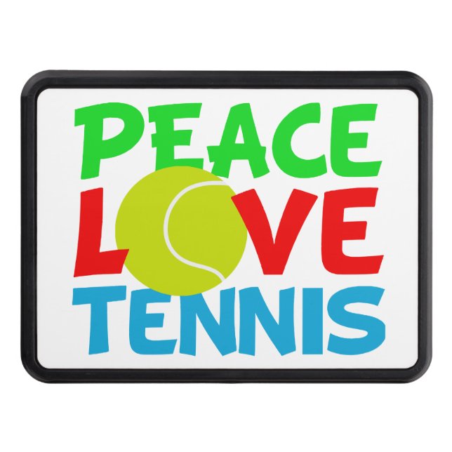 Cubierta Para Remolque Peace Love Tennis Cute Sports (Anverso)