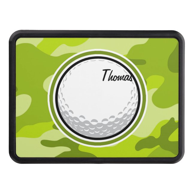 Cubierta Para Remolque Pelota de golf; camo verde brillante, camuflaje (Anverso)