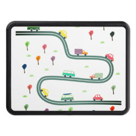 Cubierta Para Remolque Pequeño coche pequeño que viaja por la carretera