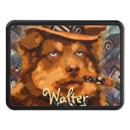 Cubierta Para Remolque Perro de gangster guapo con ojos azules personaliz