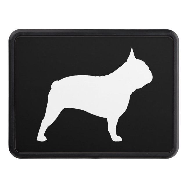 Cubierta Para Remolque Perro de la silueta el | Frenchie del bulldog (Anverso)