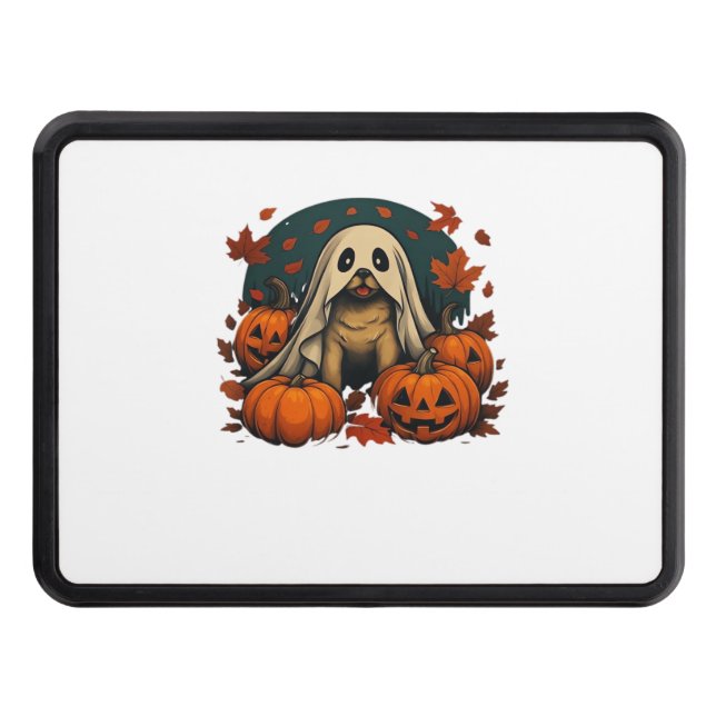 Cubierta Para Remolque Perro de puré con calabazas caen Halloween Classic (Anverso)