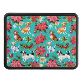 Cubierta Para Remolque Perros navidades y festivo holly