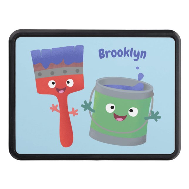 Cubierta Para Remolque Personajes de pincel y dibujos animados (Anverso)