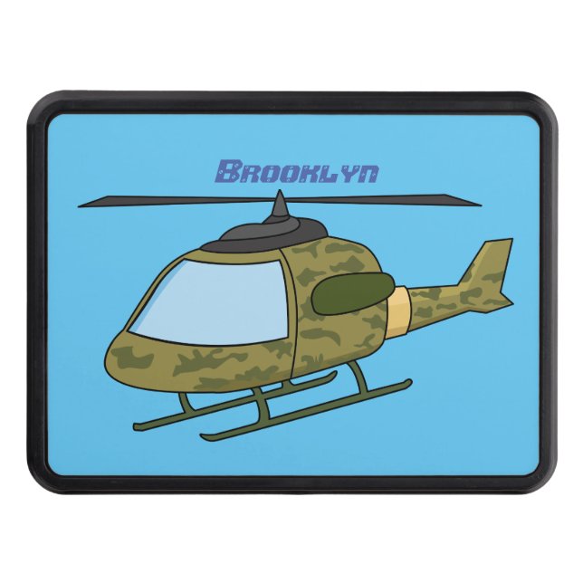 Cubierta Para Remolque Personalizado de helicópteros de camoflage del ejé (Anverso)