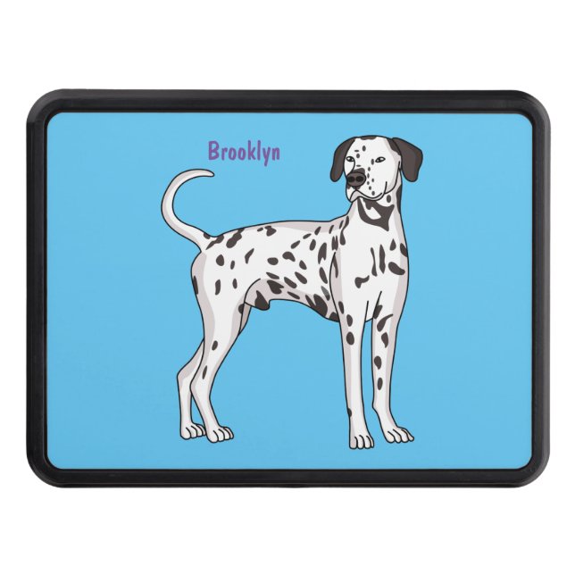Cubierta Para Remolque Personalizado de perro dalmatiano (Anverso)