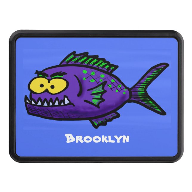 Cubierta Para Remolque Personalizado de pescado piraña (Anverso)