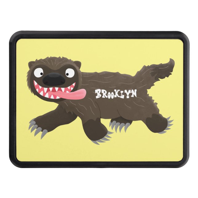 Cubierta Para Remolque Personalizado de un animal lobverino hambriento (Anverso)