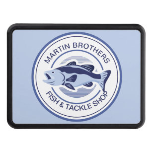 Cubierta Para Remolque Personalizado Fish Tackle Shop Blue Bass Fisherman