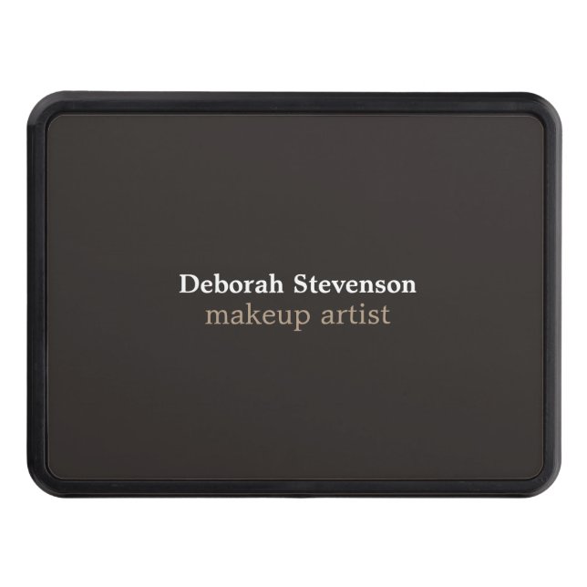 Cubierta Para Remolque Personalizado Gris Mnimalista Moderno Único (Anverso)