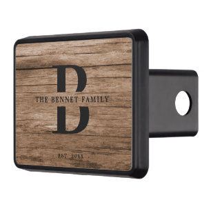 Cubierta Para Remolque Personalizado Rustic Farmhouse Nombre familia Trai