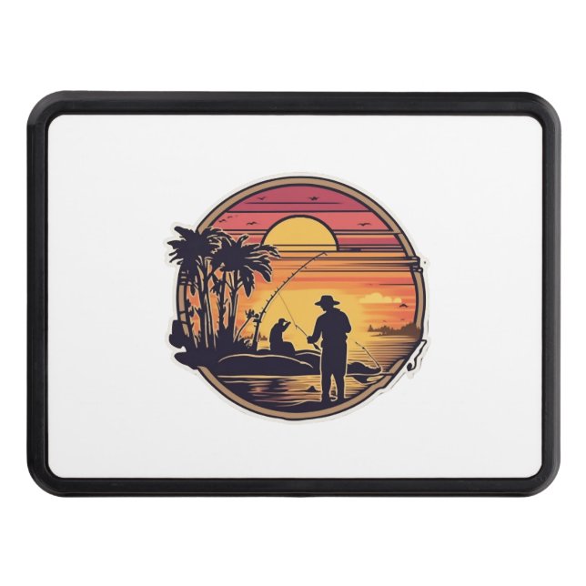 Cubierta Para Remolque Pescado pesquero retro (Anverso)