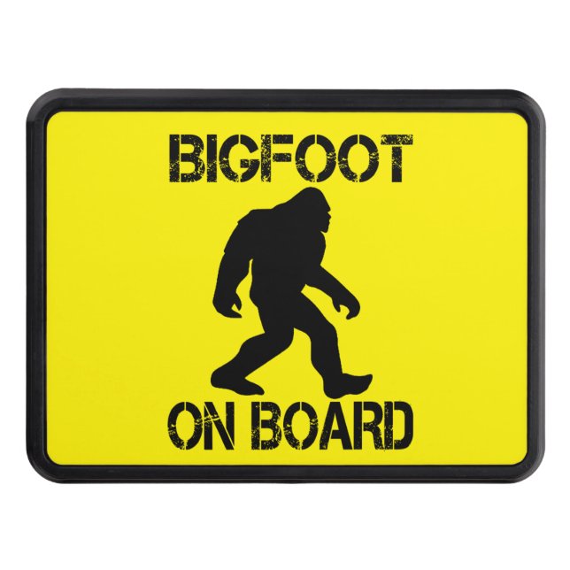 Cubierta Para Remolque Pie grande a bordo Funny Bigfoot (Anverso)
