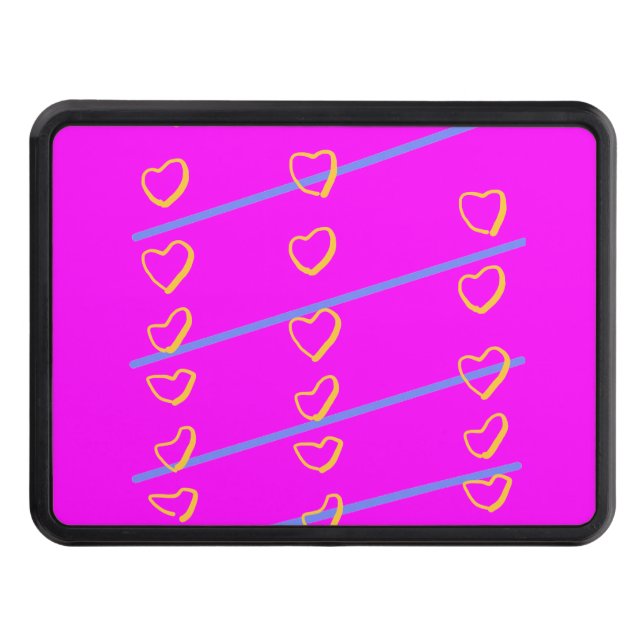 Cubierta Para Remolque Pink Heart Scroll (Anverso)