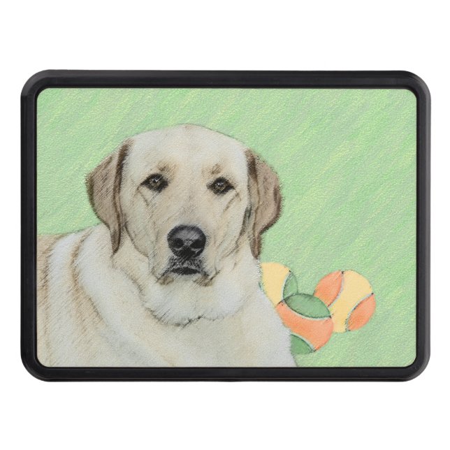 Cubierta Para Remolque Pintura de galardonado amarillo y pelotas de tenis (Anverso)