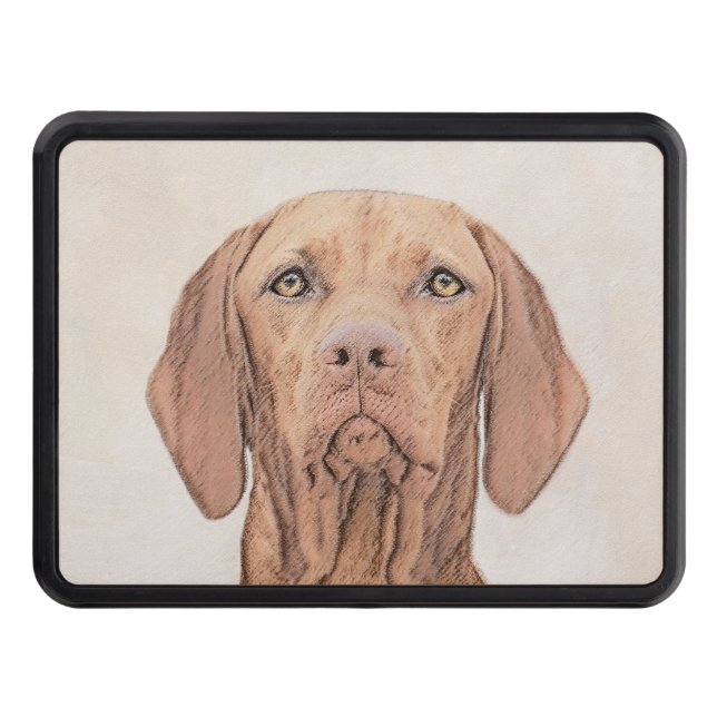Cubierta Para Remolque Pintura de Vizsla - Arte Perro Original. (Anverso)