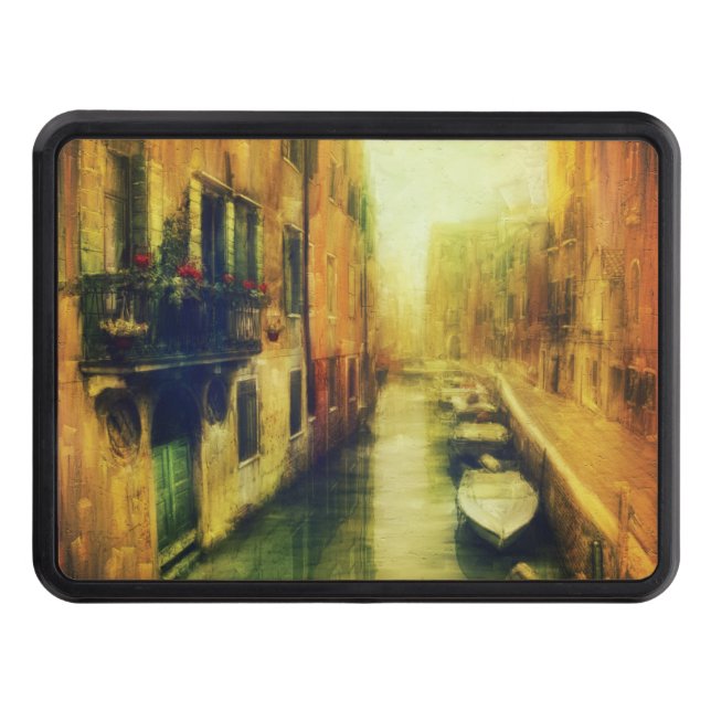 Cubierta Para Remolque Pintura del Canal de Venecia Balcony (Anverso)
