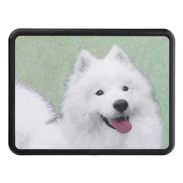 Cubierta Para Remolque Pintura Samoyed - Arte Perro Original Cuto (Anverso)