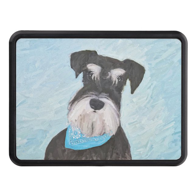 Cubierta Para Remolque Pintura Schnauzer (en miniatura) - Perro original  (Anverso)