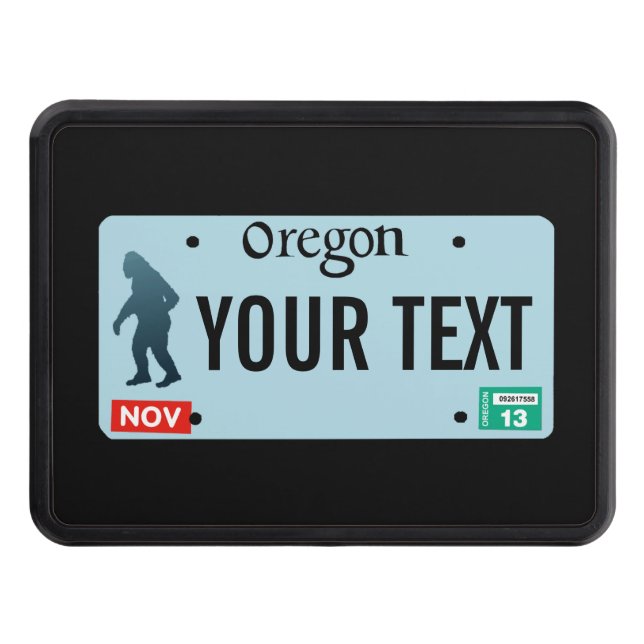 Cubierta Para Remolque Placa de licencia Oregon Columbia Sasquatch (Anverso)
