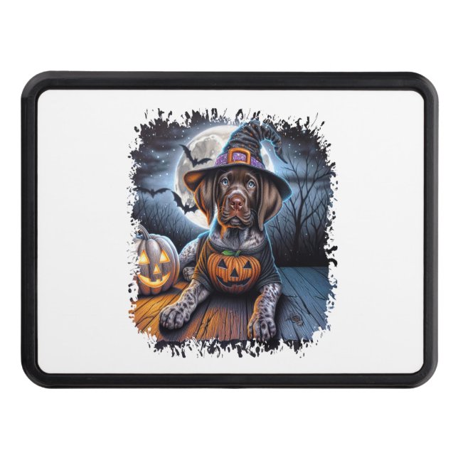 Cubierta Para Remolque Pointer Dog Halloween Square (Anverso)