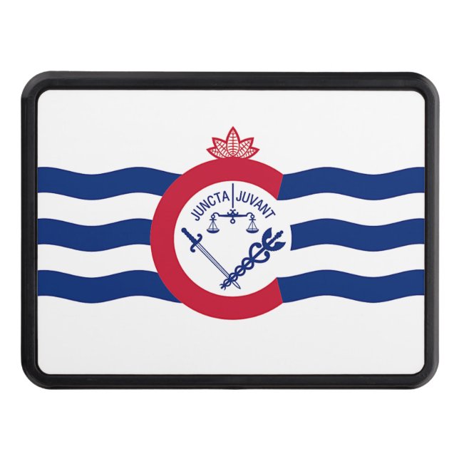 Cubierta Para Remolque Portada patriótica con bandera de Cincinnati (Anverso)