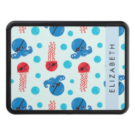 Cubierta Para Remolque Pulpo pirata, medusa pirata, mar, tu nombre