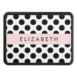 Cubierta Para Remolque Puntos de Polka blancos y negros, punteados, tu no