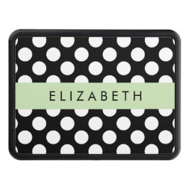 Cubierta Para Remolque Puntos de Polka blancos y negros, punteados, tu no