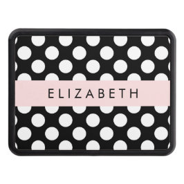 Cubierta Para Remolque Puntos de Polka blancos y negros, punteados, tu no