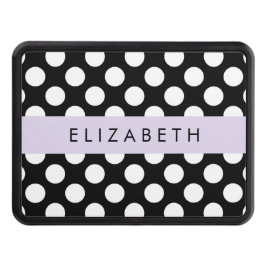 Cubierta Para Remolque Puntos de Polka blancos y negros, punteados, tu no