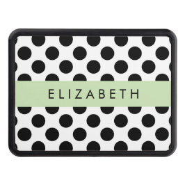 Cubierta Para Remolque Puntos de Polka blancos y negros, punteados, tu no